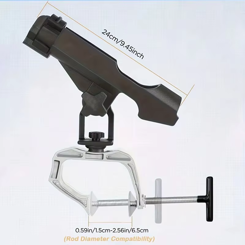 Portacañas YOTO 360° – Soporte ajustable para pesca en barco - imagen 4