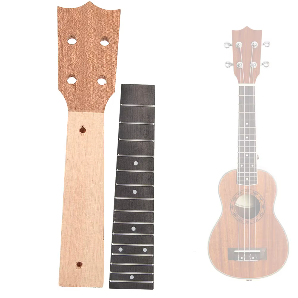 Mástil de repuesto para ukelele de concierto de okumé y palisandro - imagen 5