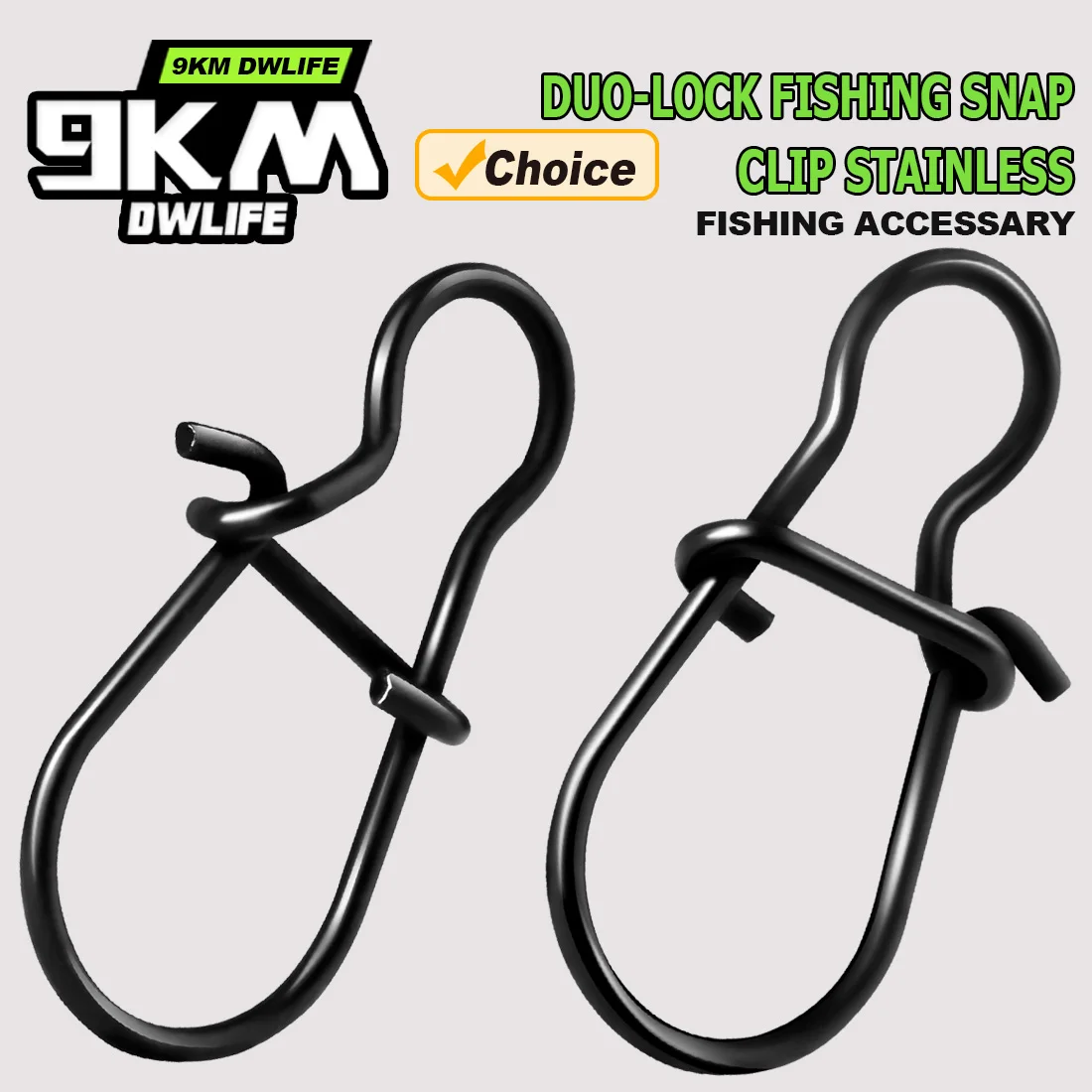 Conector rápido para clip de pesca acero inoxidable agua salada - imagen 2