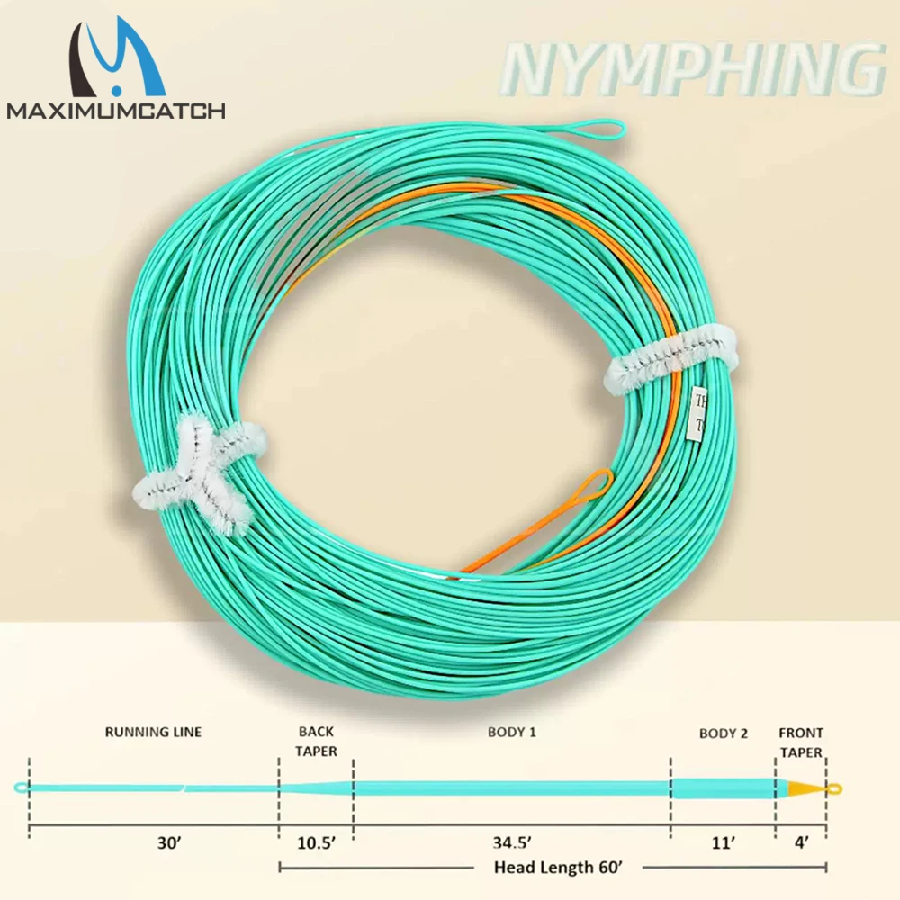 Línea de Pesca con Mosca MAXCATCH Nymph – Dos lazos soldados - imagen 3