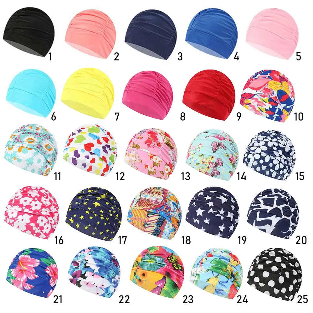 Gorro de natación elástico de nailon para pelo largo - imagen 5