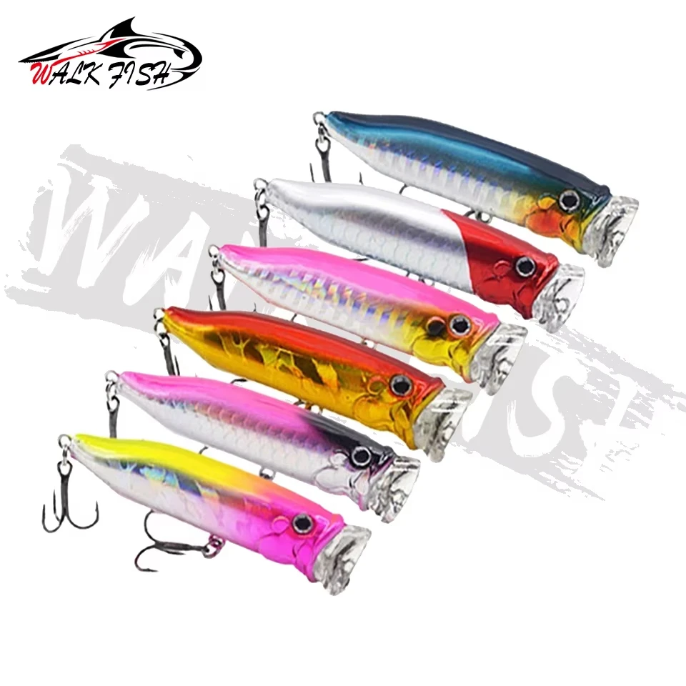 Walk Fish Popper 7 cm para lubina en superficie - imagen 4
