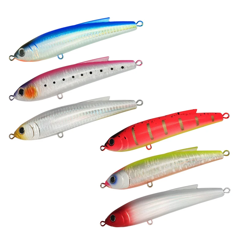Colección de colores disponibles del señuelo Testar para pesca de agua salada