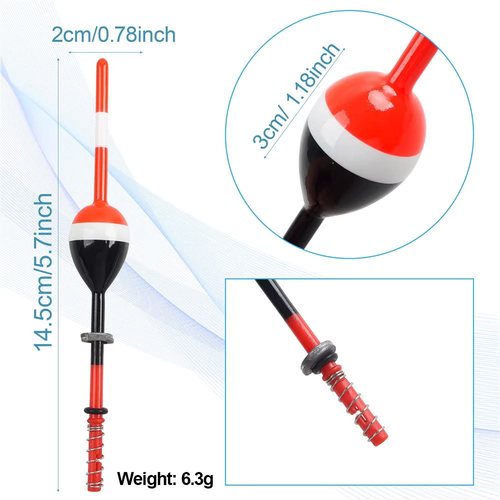 Flotadores antideslizantes Balsa Bobbers para Crappie y Panfish - imagen 3