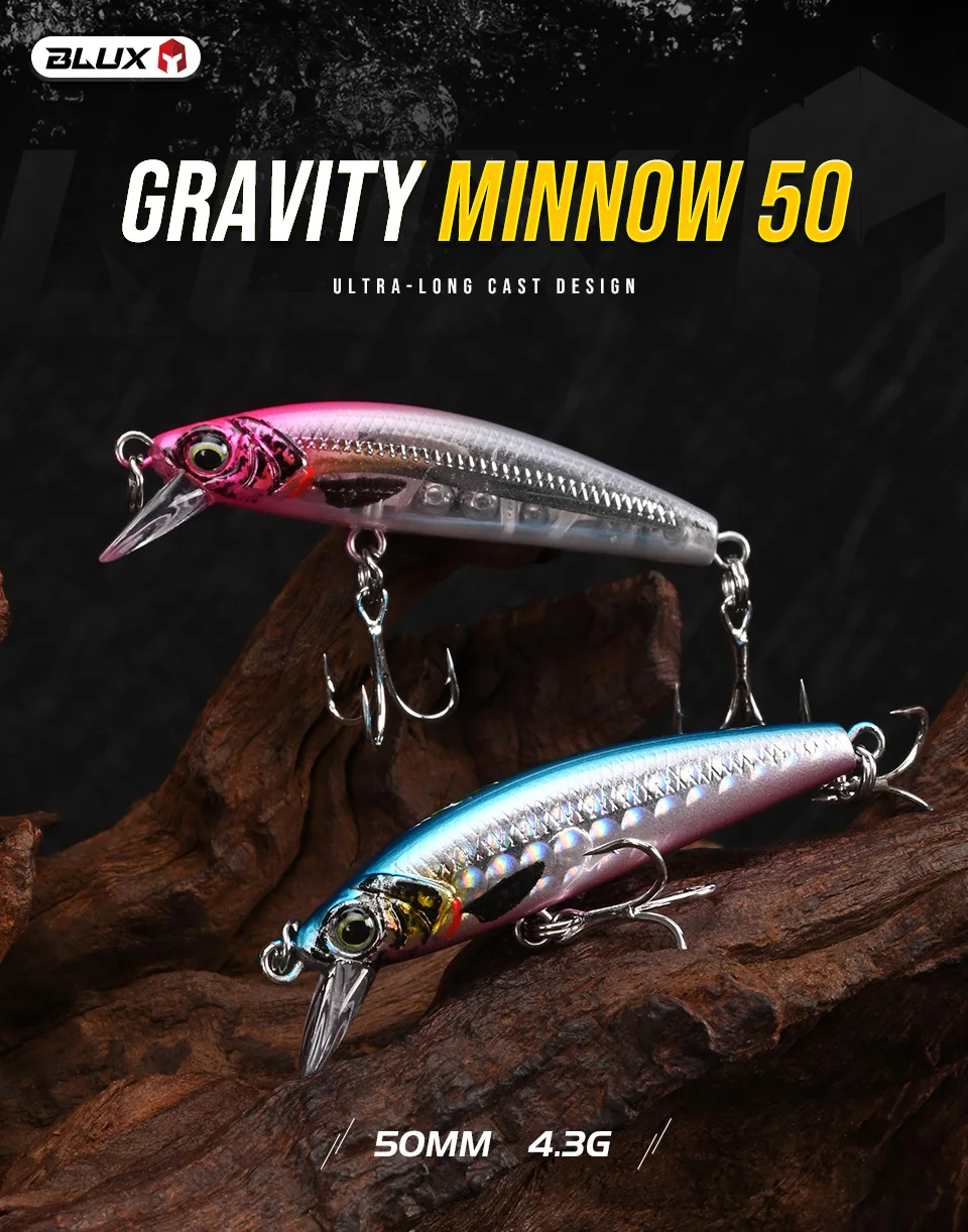 BLUX Gravity Minnow señuelo de pesca 50mm