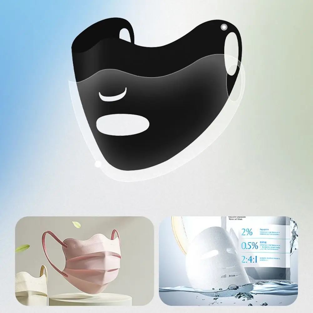Detalle de la mascarilla: tejido y forma 3D