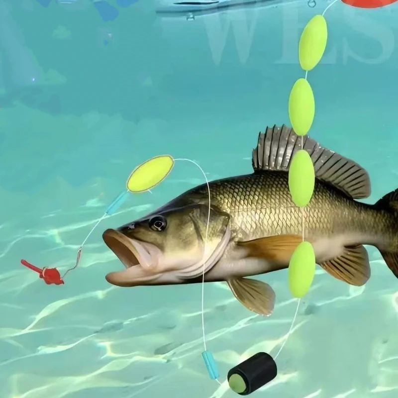 Montajes preatados para carpa y lubina con flotador y anzuelo - imagen 4