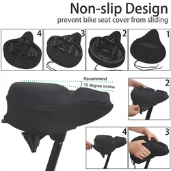 Funda de sillín antideslizante para bicicleta de ejercicio