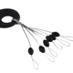 Tapones ovalados de goma para pesca con mosca y cebo giratorio - imagen 3