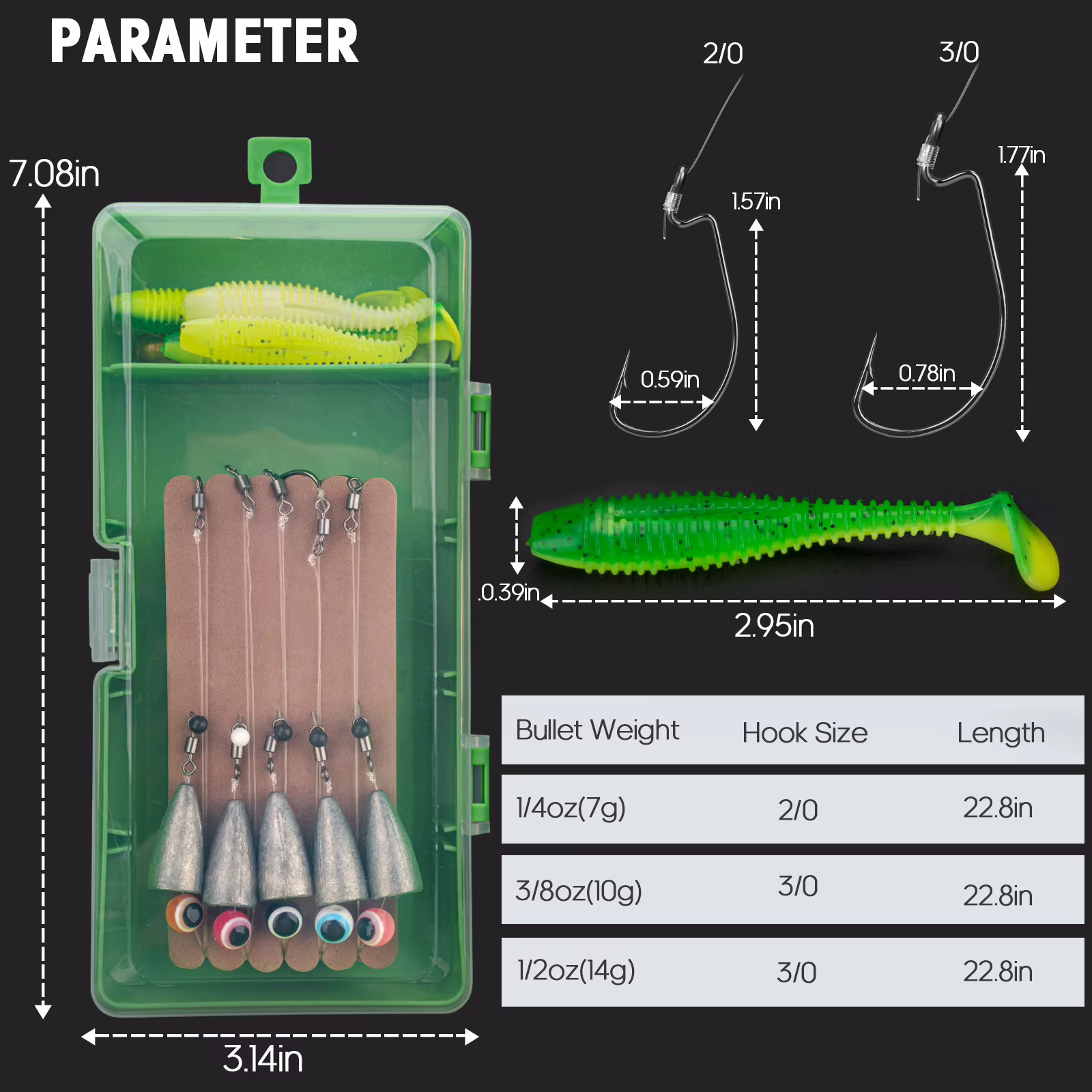 Carolina rig para lubina con señuelos y montajes preatados - imagen 2