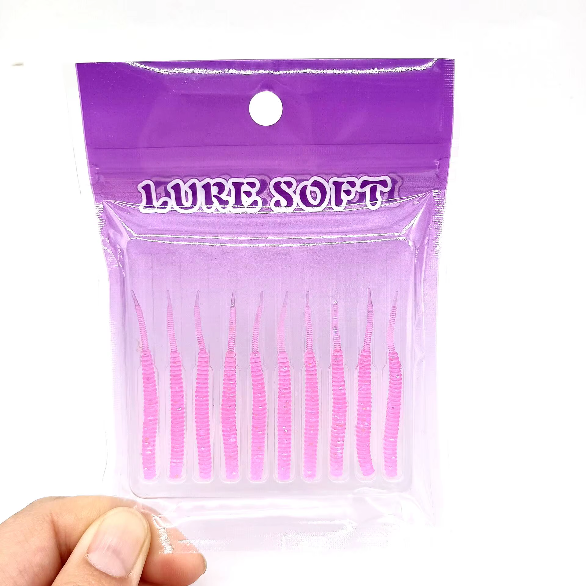 DUODUOYU Señuelo Silicona Mini Cola Aguja – Pesca Spinning y Curricán