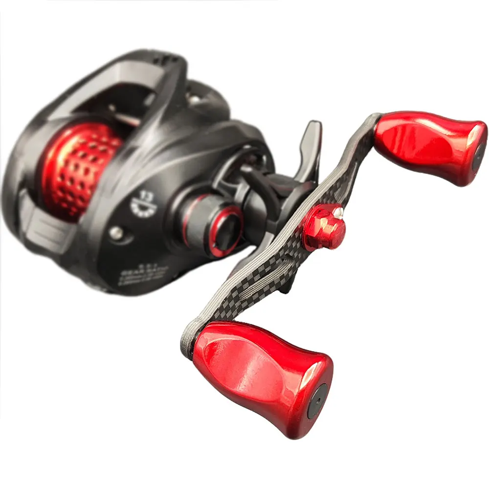 Manivela de carbono para carrete pesca ligera con rodamientos - imagen 5