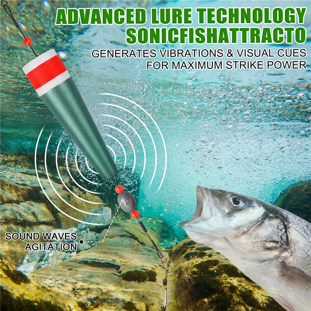 Corcho Popping lastrado con líder para pesca jig en agua salada - imagen 5