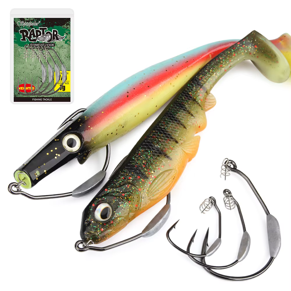 Spinpoler Raptor Anzuelo Vinilo Ancho para Lucio Ponderado - imagen 5