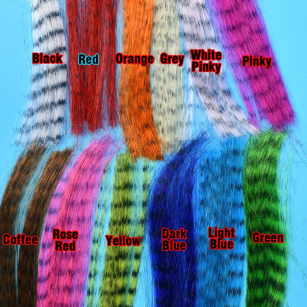 Fibras sintéticas rizadas largas para atado Clouser Minnow - imagen 3