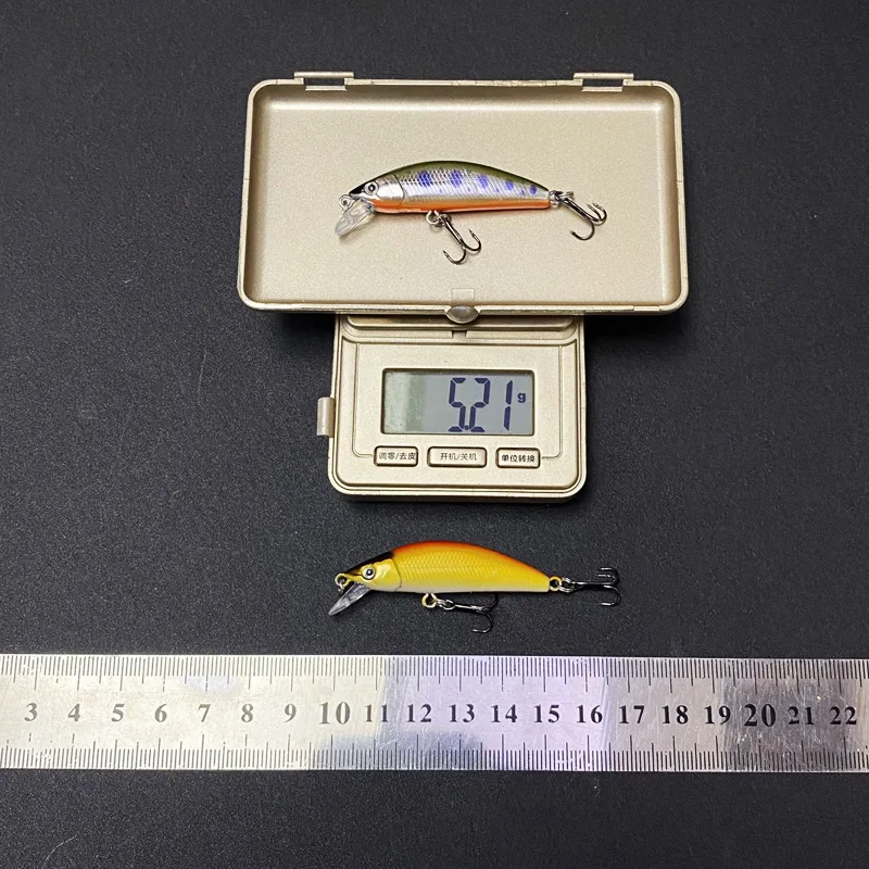 Señuelos minnow swimbait hundibles para trucha y lubina de plástico - imagen 3