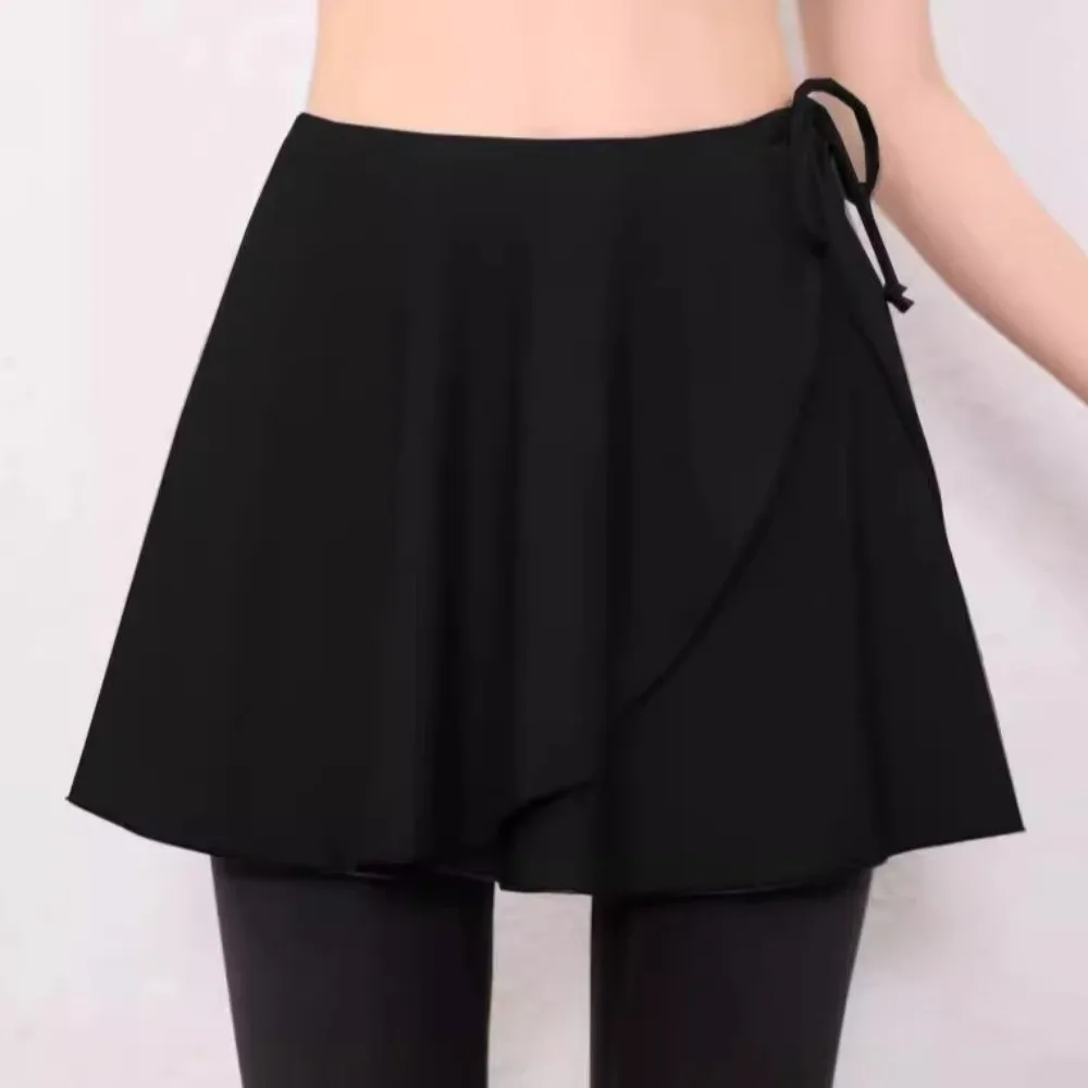 Falda yoga de seda helada ajustable anti-rozaduras para gimnasio - imagen 2