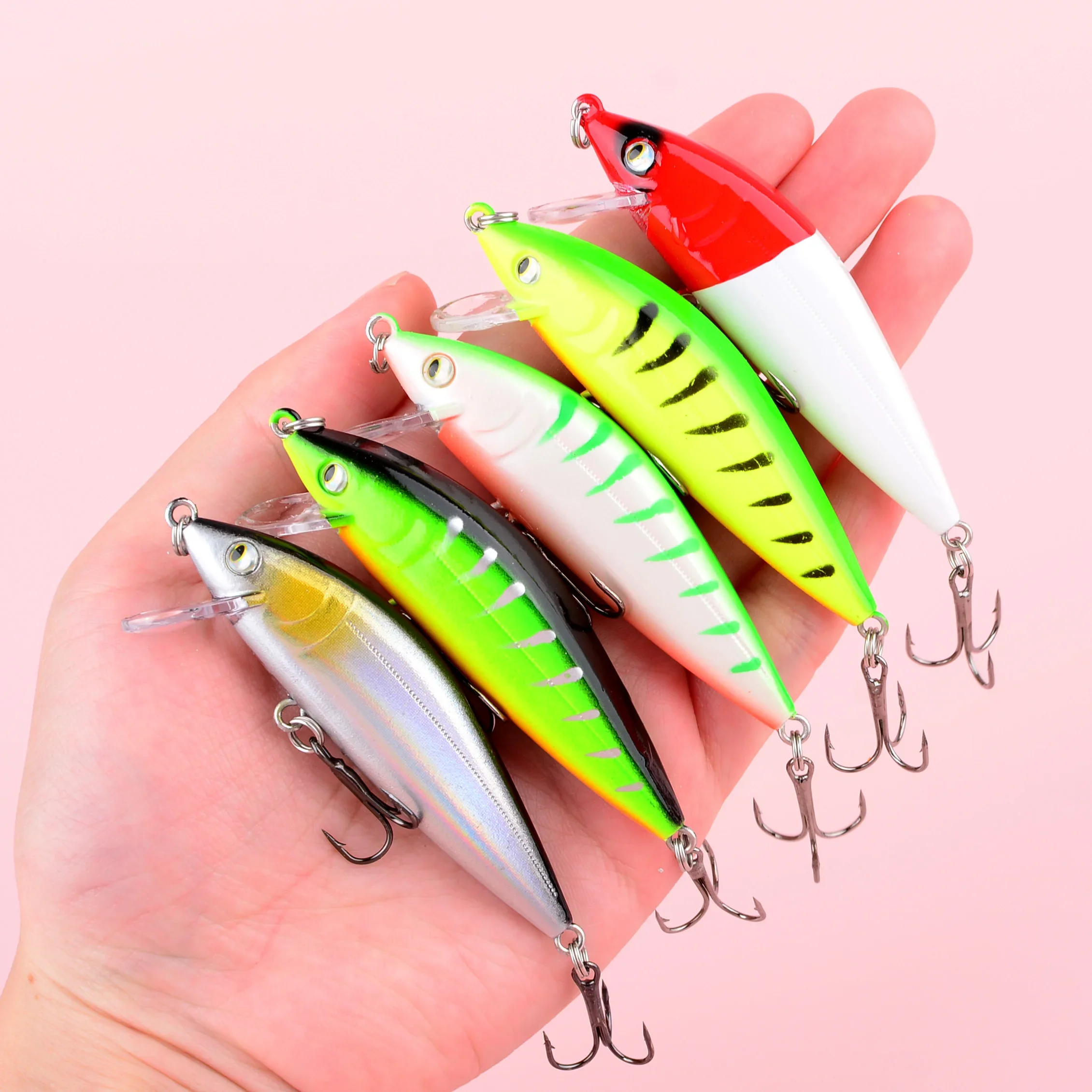 Minnow 7,5 cm y acabado señuelo swimbait
