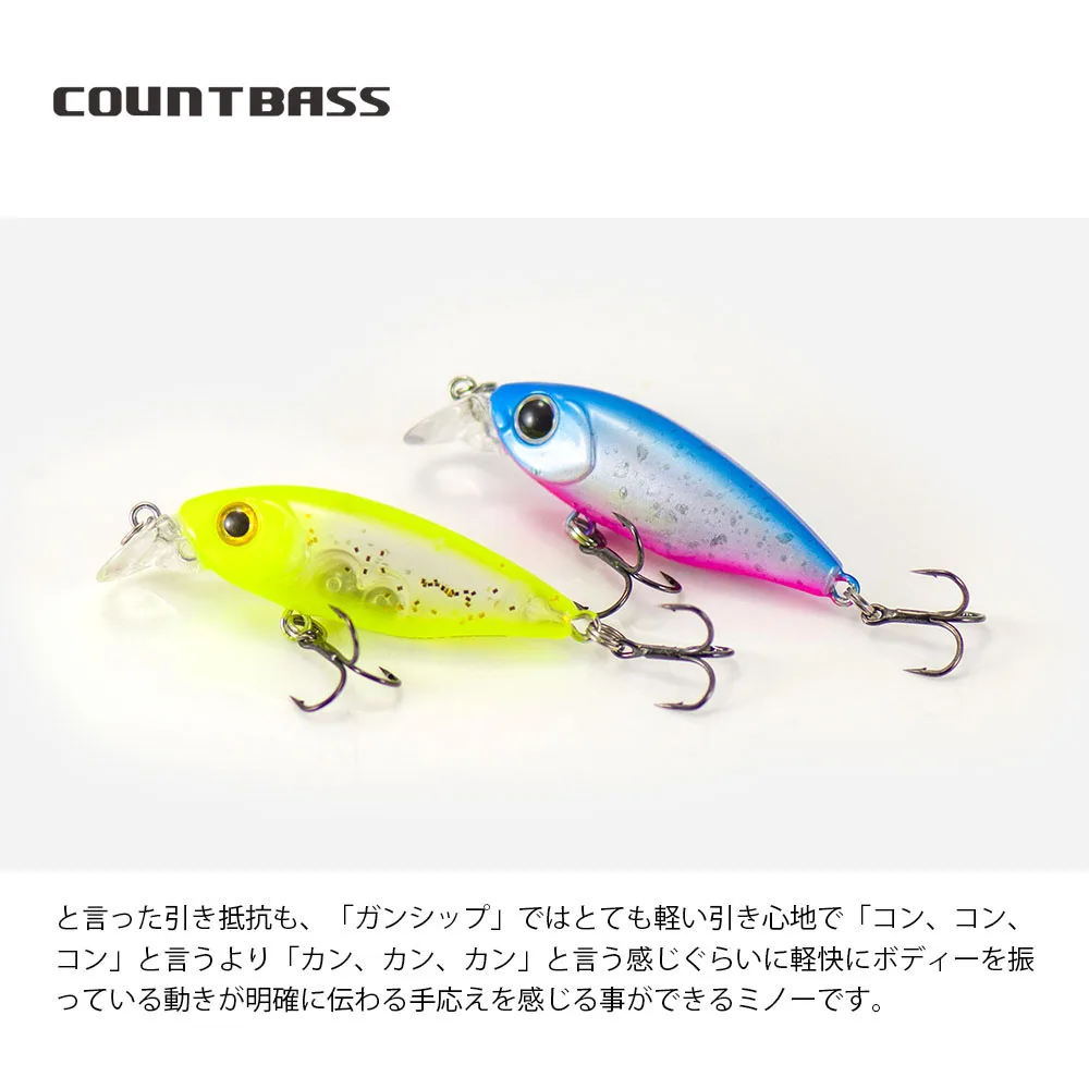 COUNTBASS Afundando Minnow Crankbait hundible para spinning - imagen 4