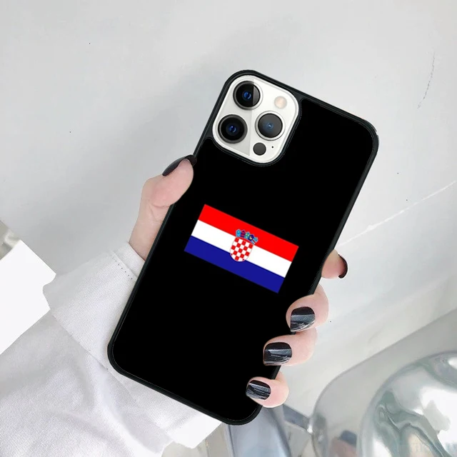 Funda con la bandera de Croacia para iPhone