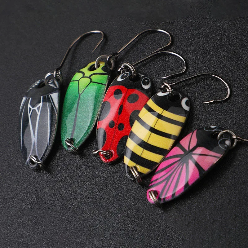 OUTKIT Señuelos spinnerbait y cuchara de metal UV para arroyos - imagen 4