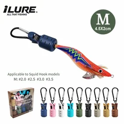 Webfoot Calamar Jig Egi - Set con mosquetón y tapa de gancho