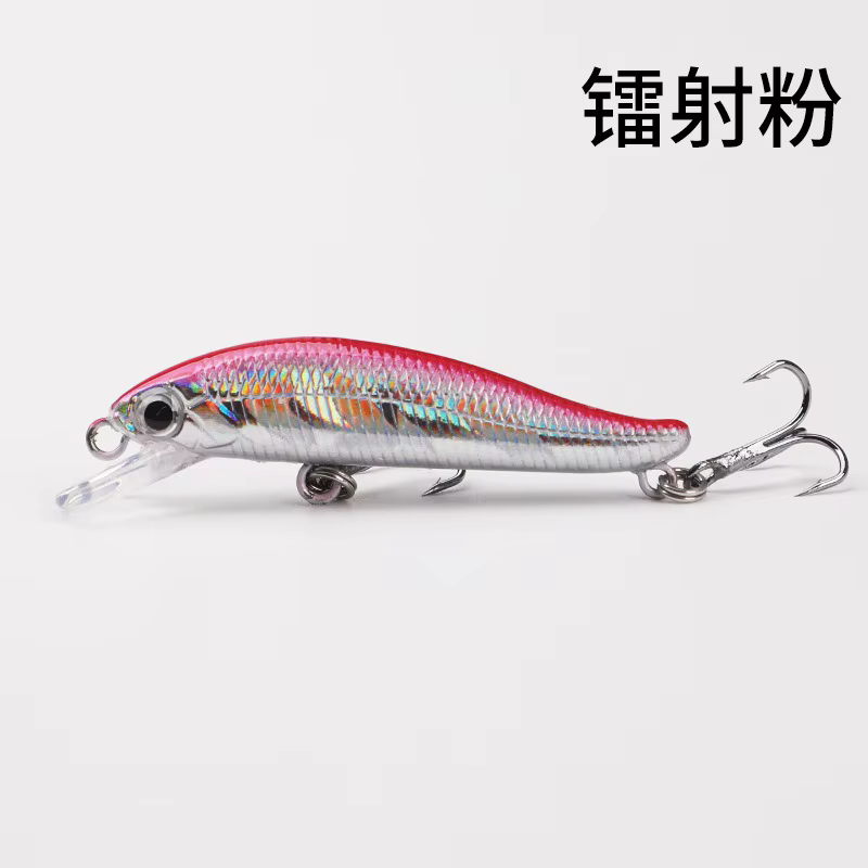Wobbler Mini Láser Duro Minnow – Jerkbait 5,5 cm para lubina - imagen 5