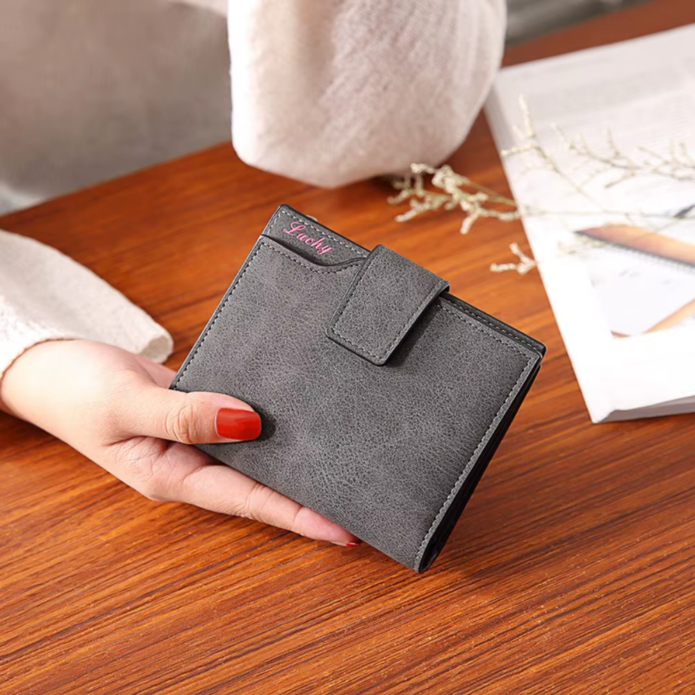Monedero Plegable de Cuero PU para Mujer – Cartera Pequeña para Tarjetas - imagen 3