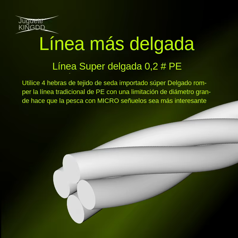 PE Kingdom Micro Fly – Sedal trenzado 4 hebras - imagen 4