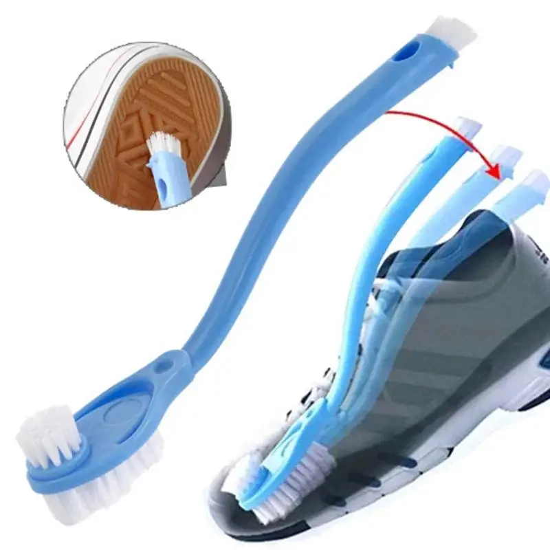 Cepillo limpieza doble mango largo – Multiusos zapatos y hogar - imagen 2