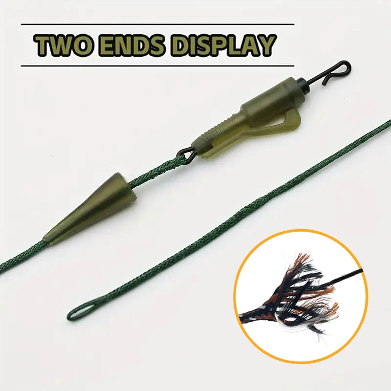 Línea leadcore trenzada sin plomo para pesca de carpa