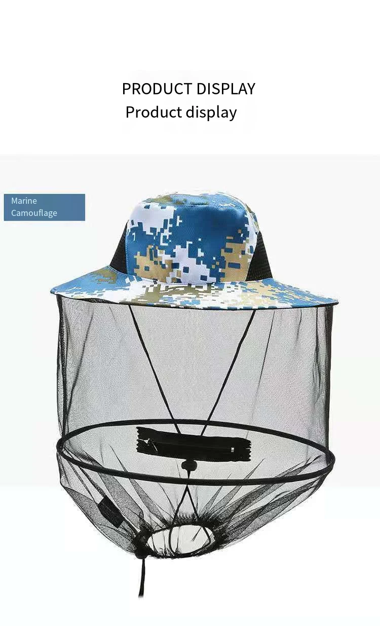Gorro antimosquitos con red oculta