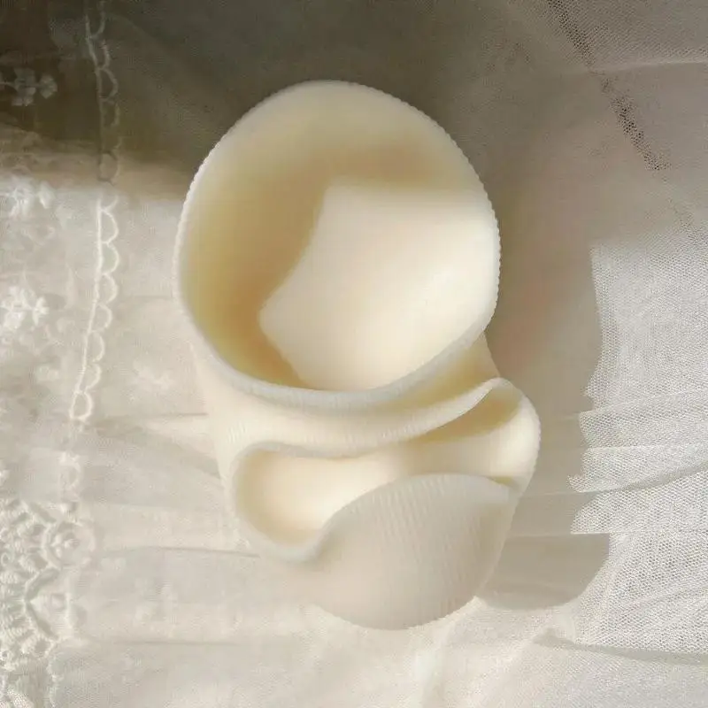 Molde de silicona ondulado reutilizable para velas con diseño a rayas - imagen 4