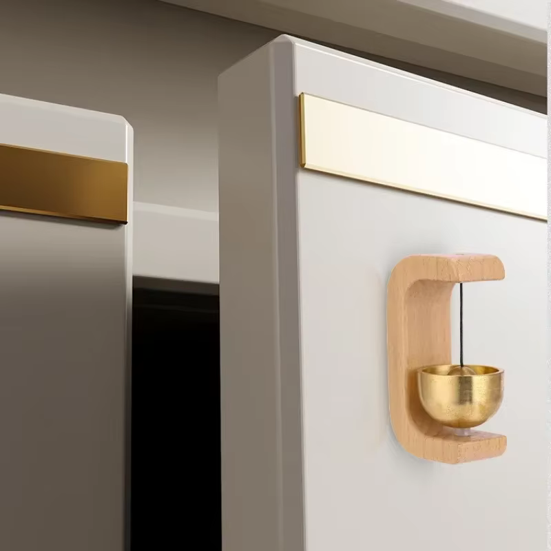 Timbre magnético estilo dopamina de cobre y nogal con recordatorio - imagen 3