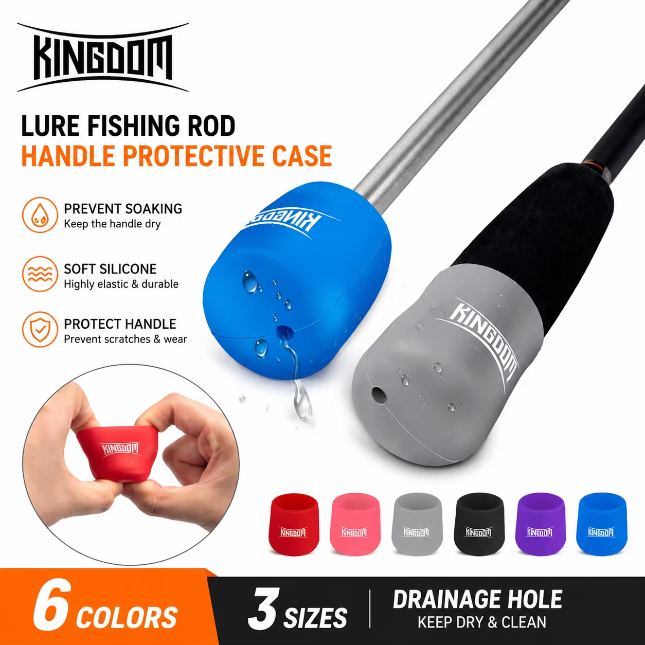 Funda Silicona Kingdom Base Mango Caña
