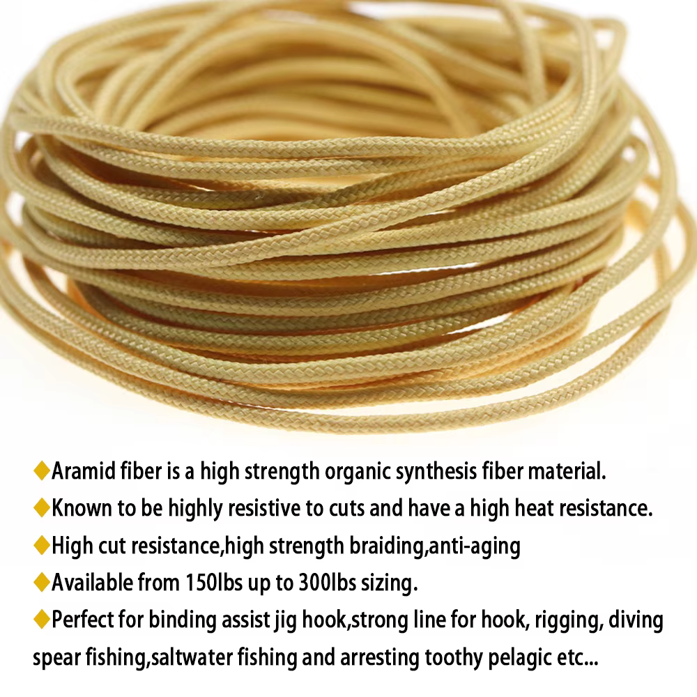 Línea trenzada de Kevlar amarilla para jigging y señuelos - imagen 4