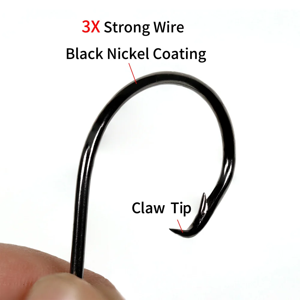 Anzuelos Circle Hook 3X Acero Carbono para Big Game - imagen 3