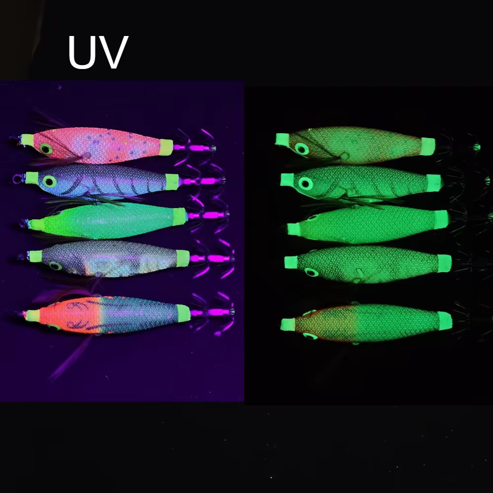 Egi Set ACKIBBIK – 5 Señuelos Luminosos para Calamar y Pulpo - imagen 5