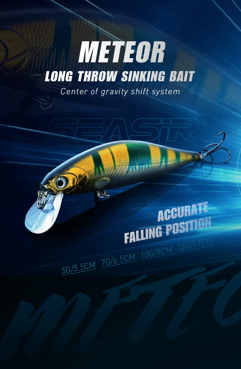 Señuelo Minnow SeaSir vista frontal