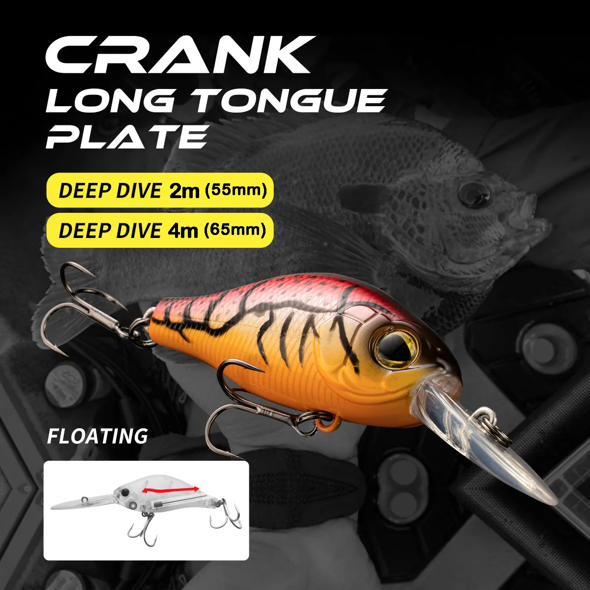 Crankbaits Wobblers flotantes para lucio – señuelos artificiales - imagen 4