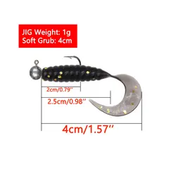 Señuelo de silicona grub MrLurion – para perca y pesca ligera