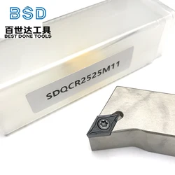KaKarot SDQCR2525M11 portaherramientas de torneado externo para CNC