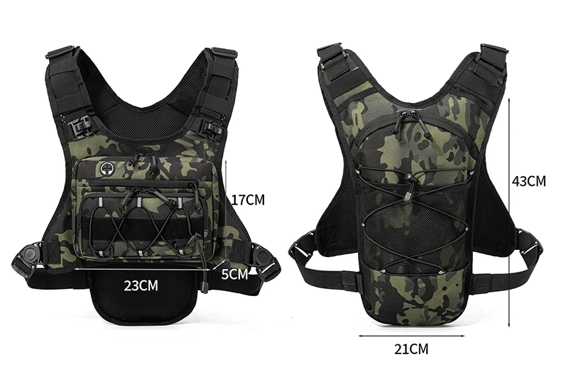 Bolsa de camuflaje con aspecto de aparejos