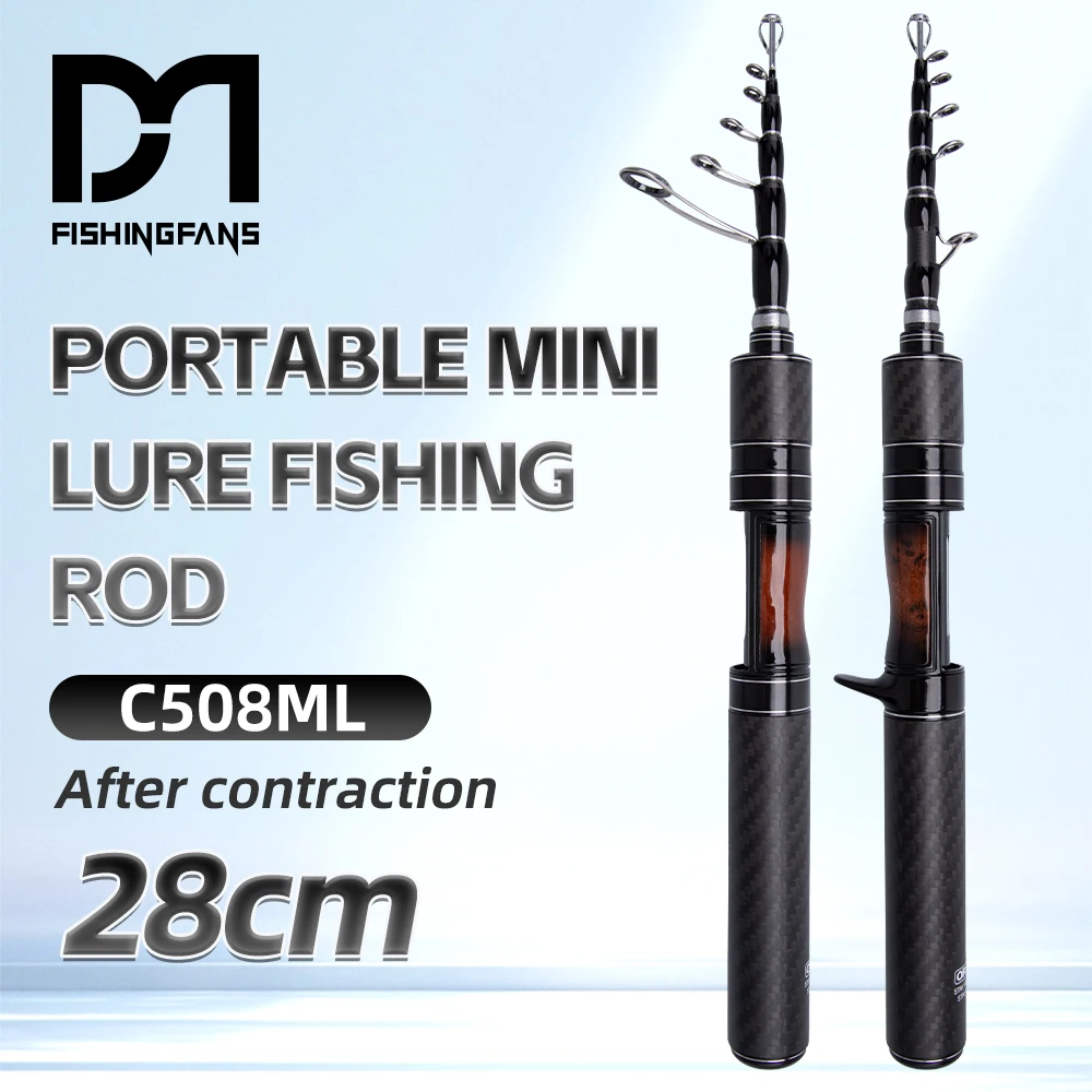 FishingFans Caña telescópica ML luz media con mango de carbono y punta - imagen 3