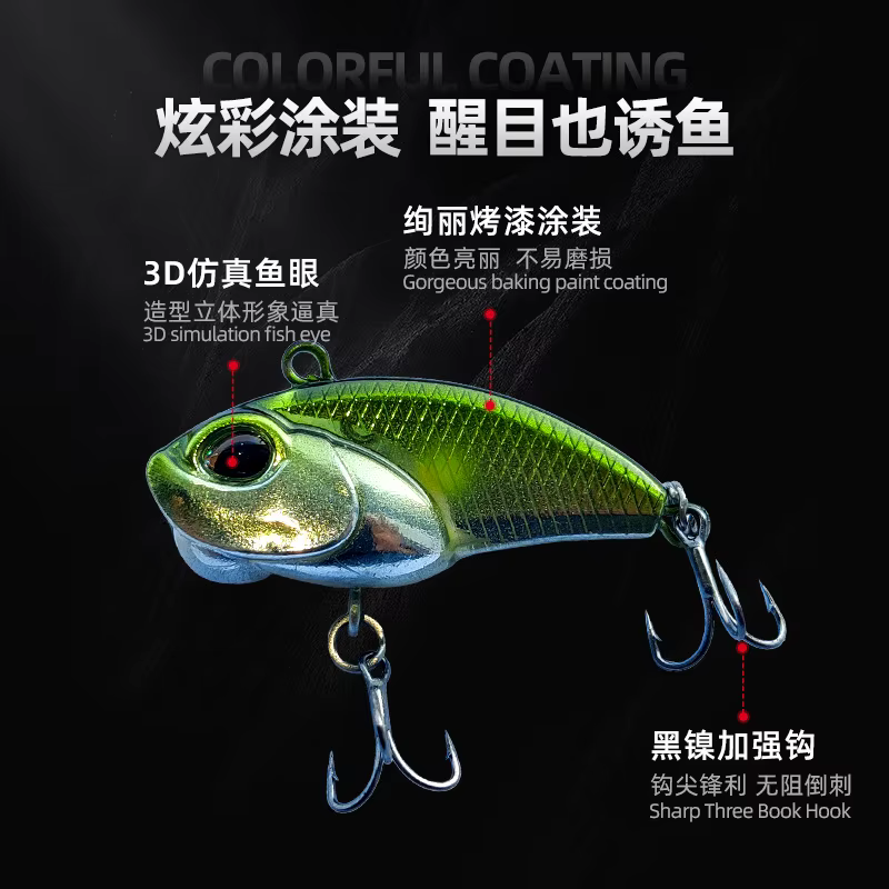 Crankbait VIB Bass – Señuelo duro flotante para perca - imagen 3
