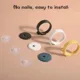 Estante de pared adhesivo para secador de pelo y accesorios de baño - imagen 4