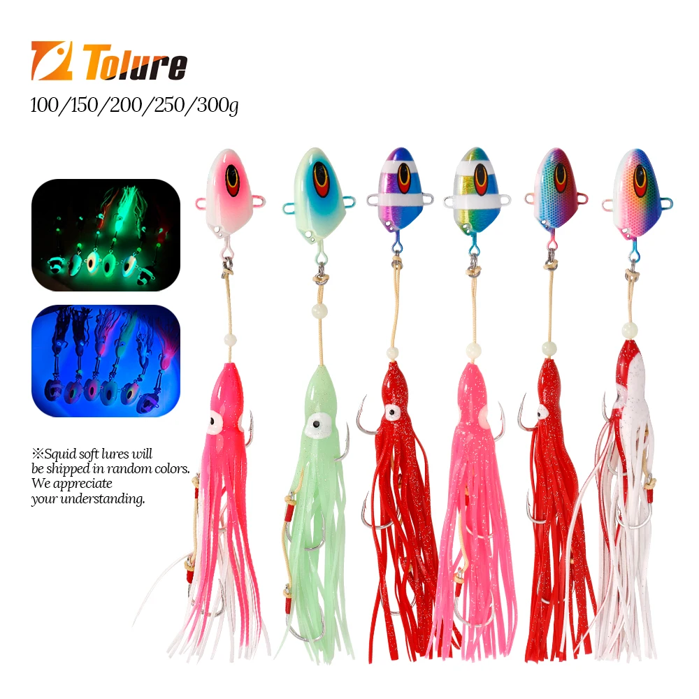 TOLU Calamar Jig Head Kabura Bullet Metal para Inchiku Tenya