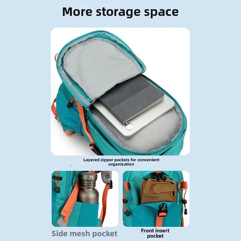 Mochila impermeable ligera con compartimentos y panel reflectante - imagen 5