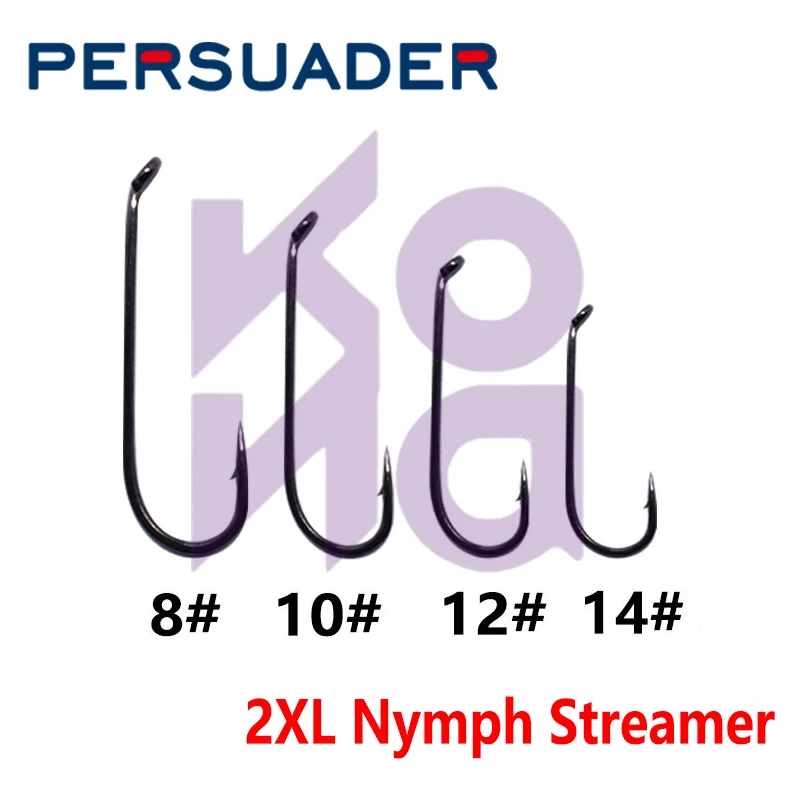 Anzuelos para streamer KONA de vástago largo con púas - imagen 5