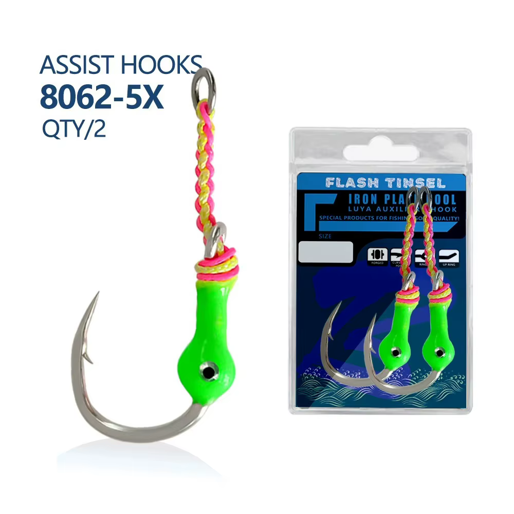 Anzuelos Jigging BKK 5X – Luminosos y resistentes para pesca - imagen 5